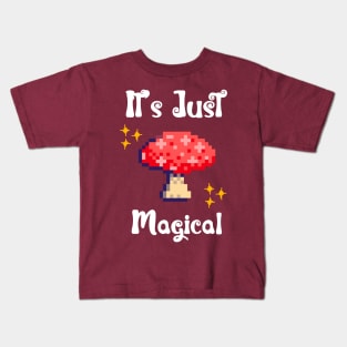 pixelated Mushroom Kids T-Shirt